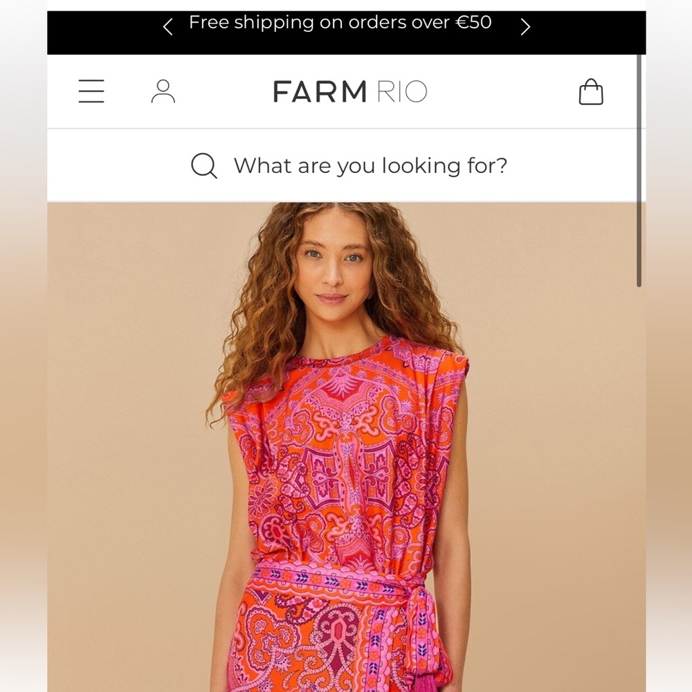 Red Paisley farm Rio top